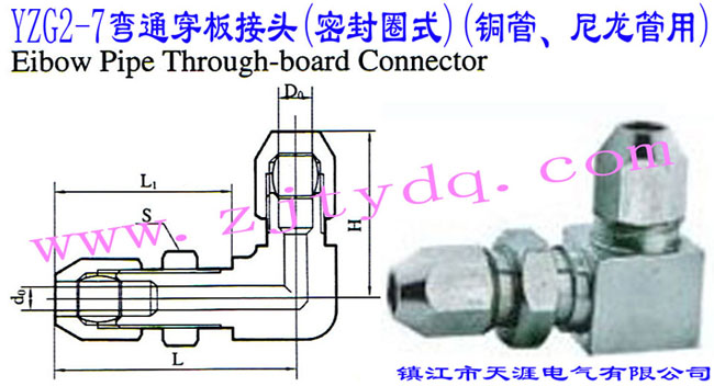 YZG2-7��ͨ������^(�ܷ�Ȧʽ)(�~������������)Elbow Pipe Through-board Connector